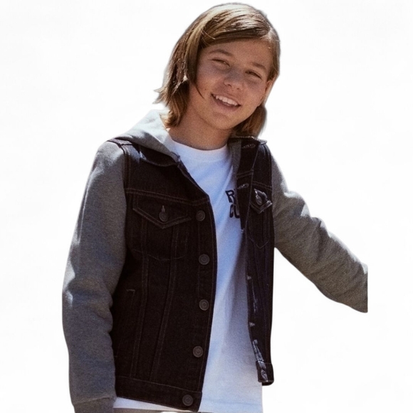 RSQ Other - RSQ 2fer Hooded Denim Jacket – Size XL (NWT)